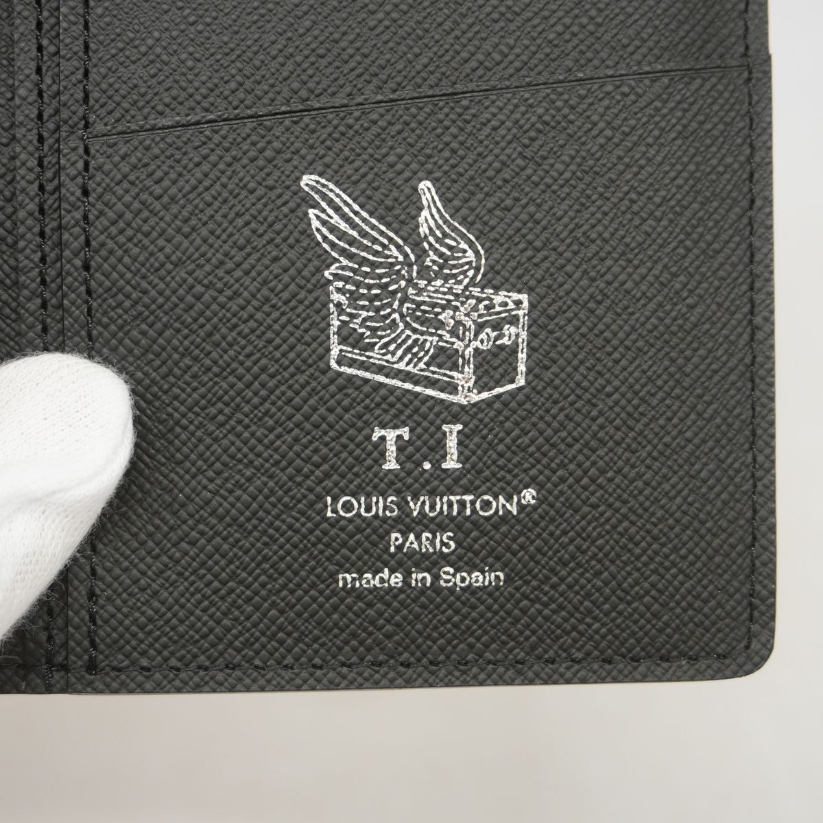 Louis Vuitton Wallet Monogram Eclipse Portefeuille Brazza Black — view 4