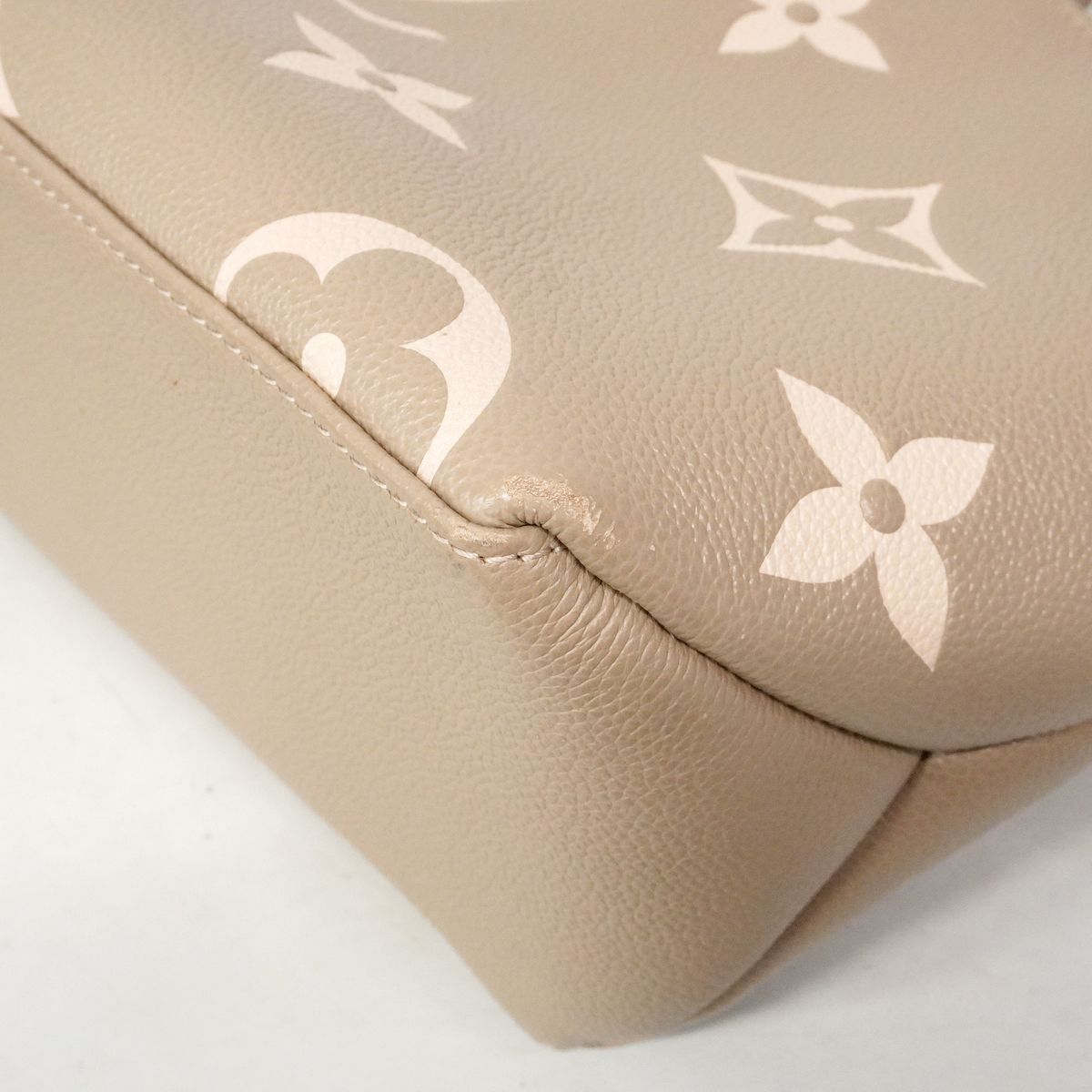 Louis Vuitton Handbag Monogram Empreinte Bicolor Petit Palais PM Tourterelle — view 6