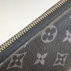 Louis Vuitton Wallet Monogram Eclipse Zippy Vertical Black — view 8