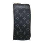 Louis Vuitton Wallet Monogram Eclipse Zippy Vertical Black