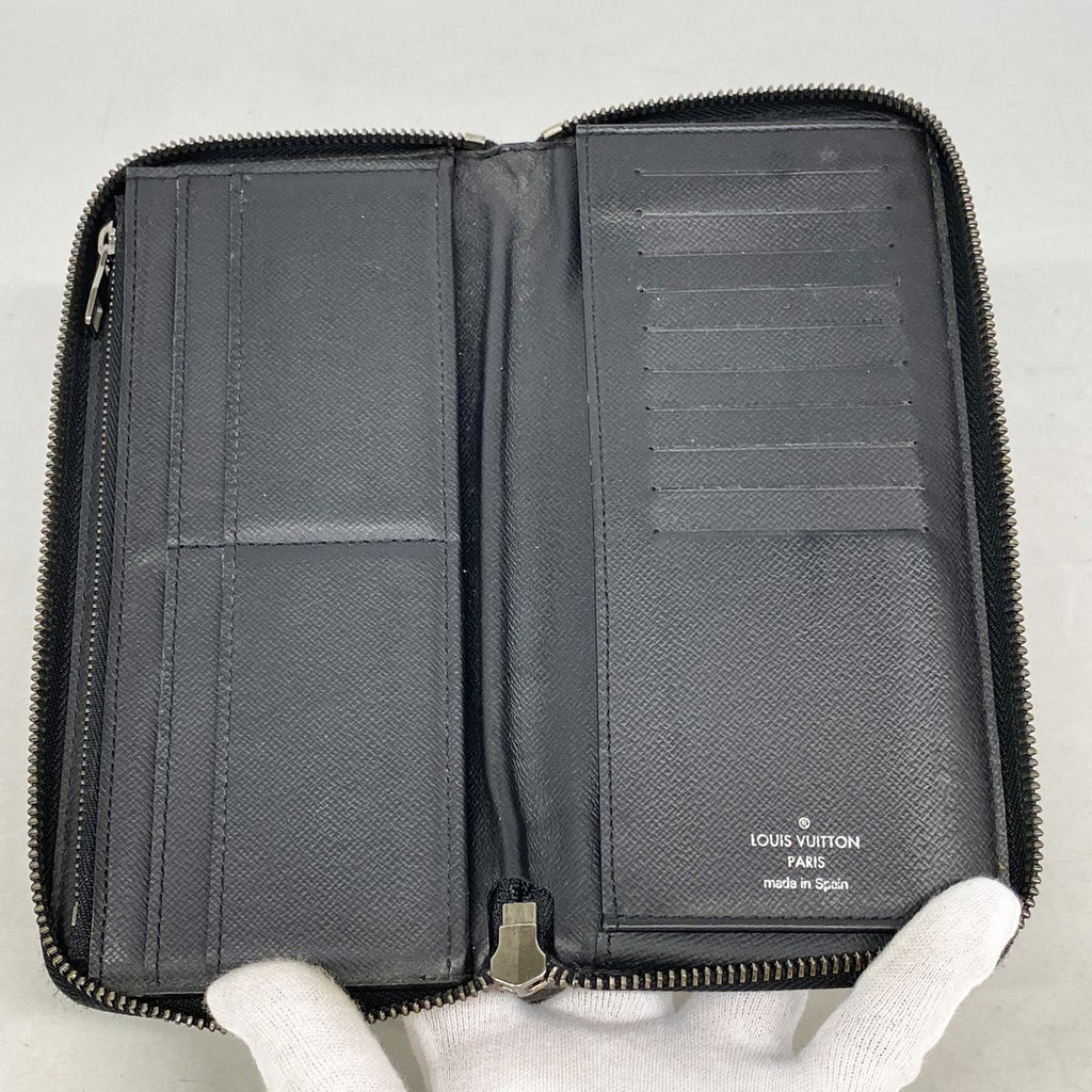 Louis Vuitton Wallet Monogram Eclipse Zippy Vertical Black — view 3