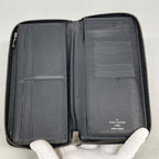 Louis Vuitton Wallet Monogram Eclipse Zippy Vertical Black — view 3