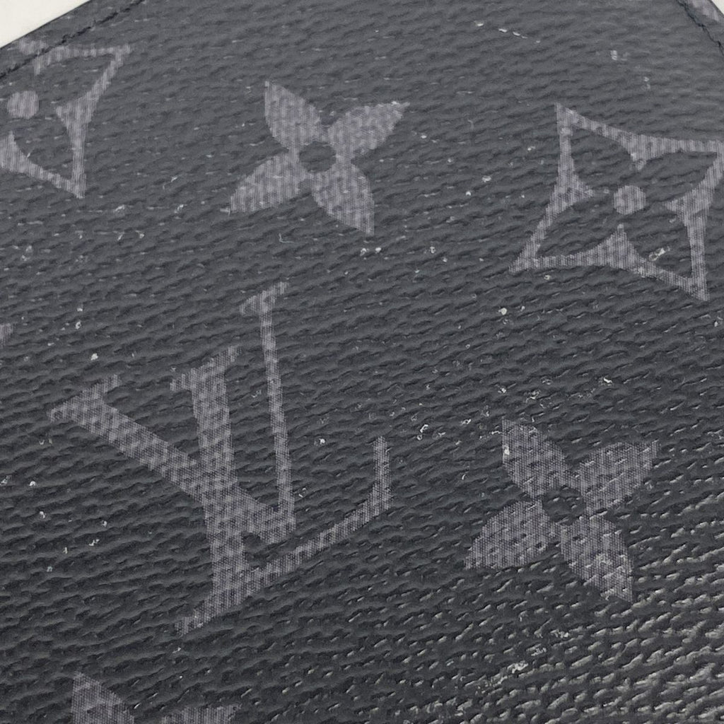 Louis Vuitton Wallet Monogram Eclipse Portefeuille Marco NM Black — view 8