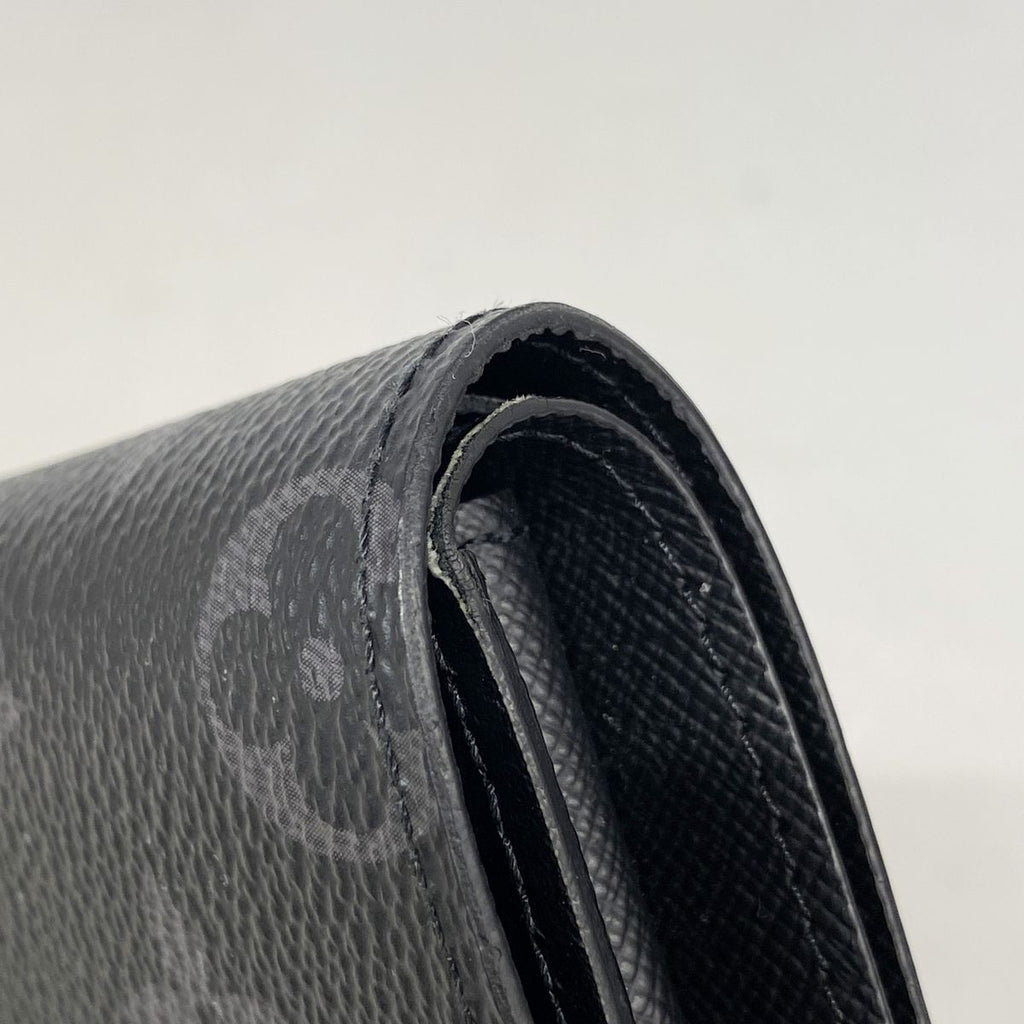 Louis Vuitton Wallet Monogram Eclipse Portefeuille Marco NM Black — view 7