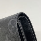 Louis Vuitton Wallet Monogram Eclipse Portefeuille Marco NM Black — view 7