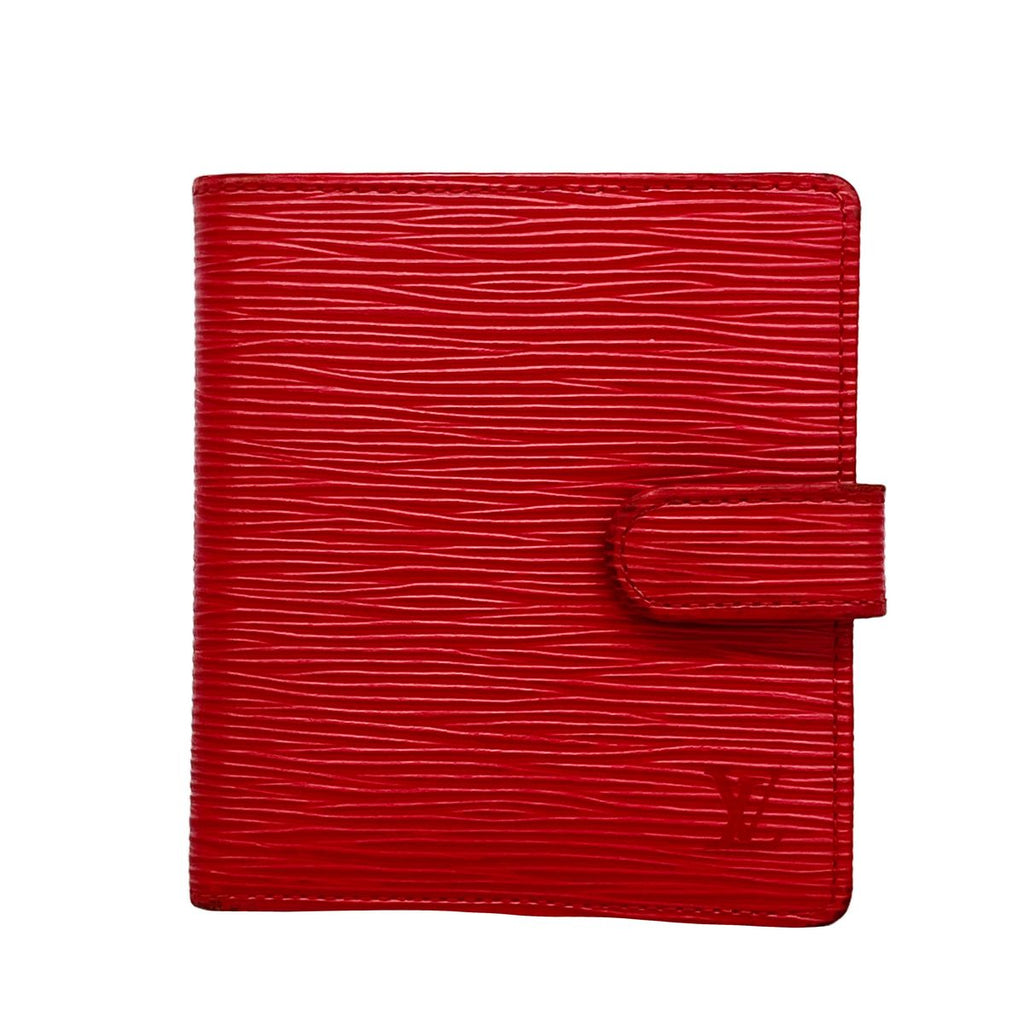 Louis Vuitton Wallet Epi Portefeuille Compact Rouge