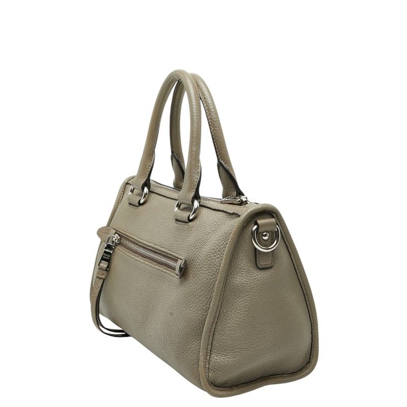 Prada Shoulder Bag Gray Leather — view 2