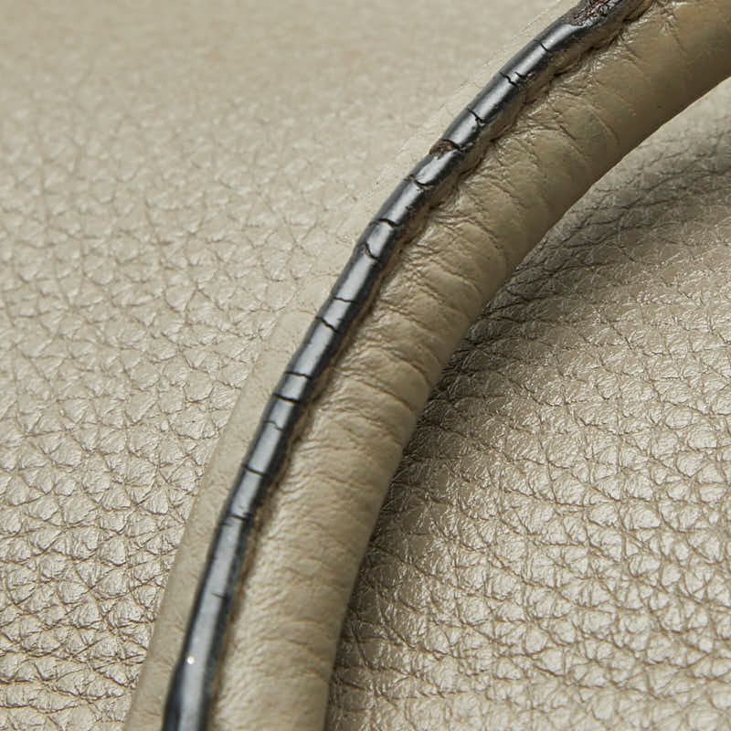 Prada Shoulder Bag Gray Leather — view 8