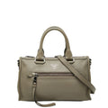 Prada Shoulder Bag Gray Leather