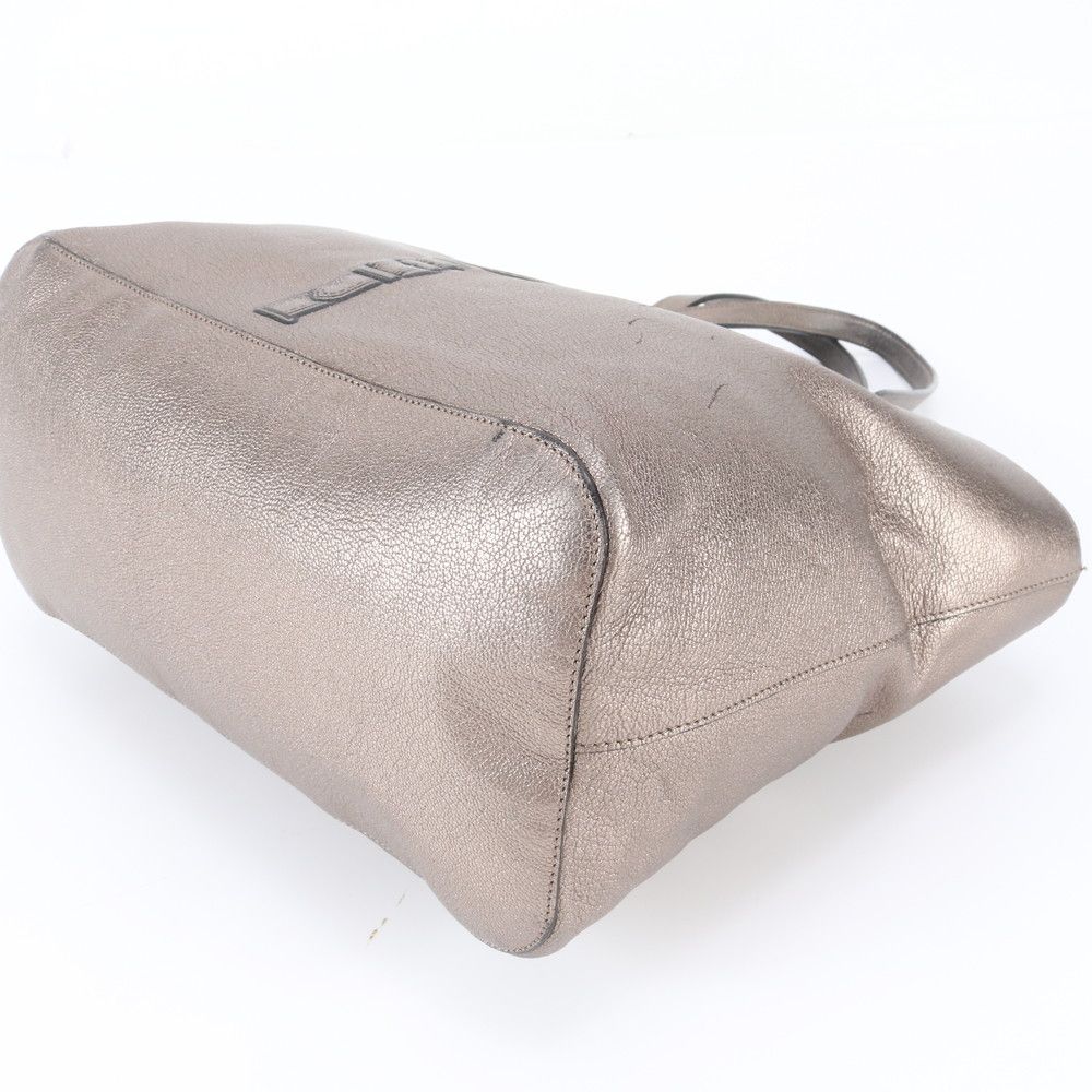 Loewe Belt Pattern Metallic Leather Tote Bag Shoulder — view 5
