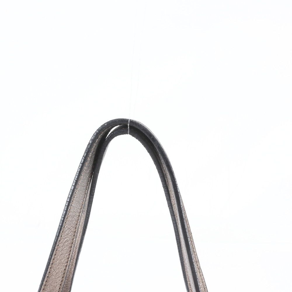 Loewe Belt Pattern Metallic Leather Tote Bag Shoulder — view 2