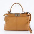 Fendi Peekaboo Leather 2-Way Shoulder Bag Crossbody Hand Tote