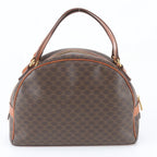 Celine Vintage Macadam Leather Tote Bag Shoulder — view 3