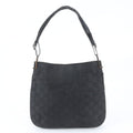 Gucci GG Leather Shoulder Bag Tote Hand Black