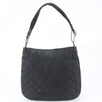 Gucci GG Leather Shoulder Bag Tote Hand Black — view 3