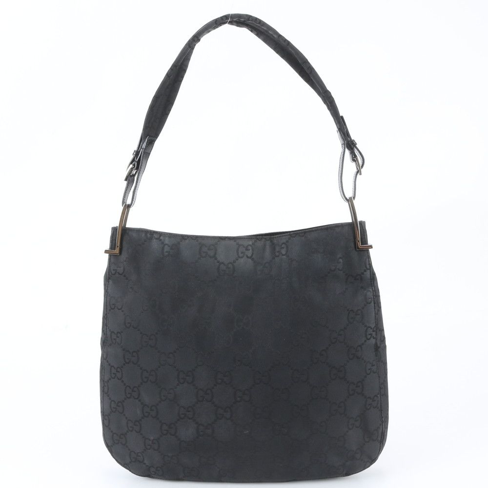 Gucci GG Leather Shoulder Bag Tote Hand Black — view 3
