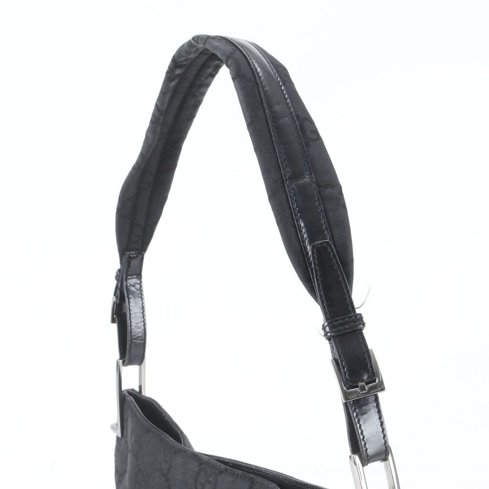 Gucci GG Leather Shoulder Bag Tote Hand Black — view 2
