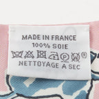 Hermes Twilly Freedom Horse Chevaux en Liberte Silk Scarf View Rose Blue Blanc — view 6