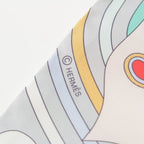 Hermes Twilly Flying Carre Volants Silk Scarf Gray Perlee Rose — view 7