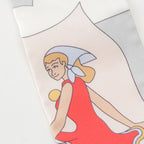 Hermes Twilly Flying Carre Volants Silk Scarf Gray Perlee Rose — view 4