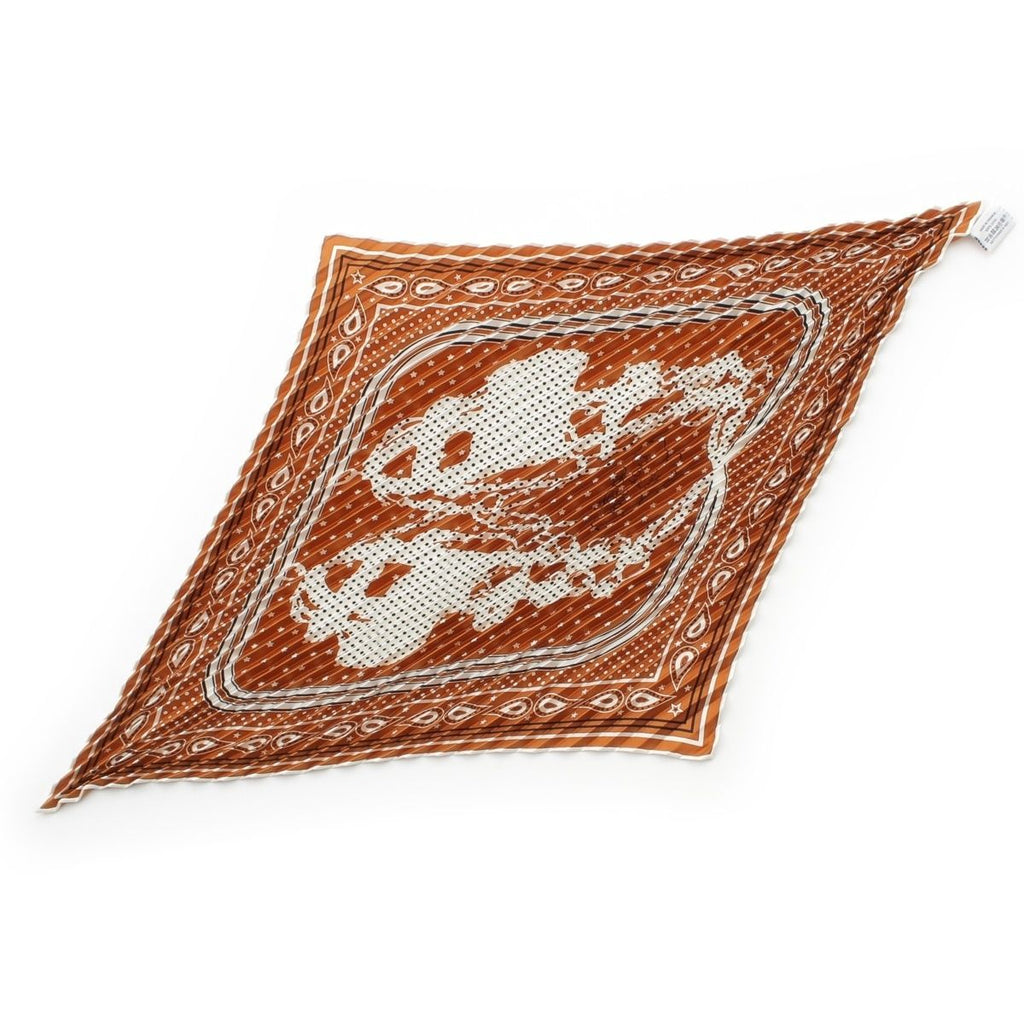Hermes Brides de Gala Ceremonial Bridle Silk Bandana Scarf Halzan Brown