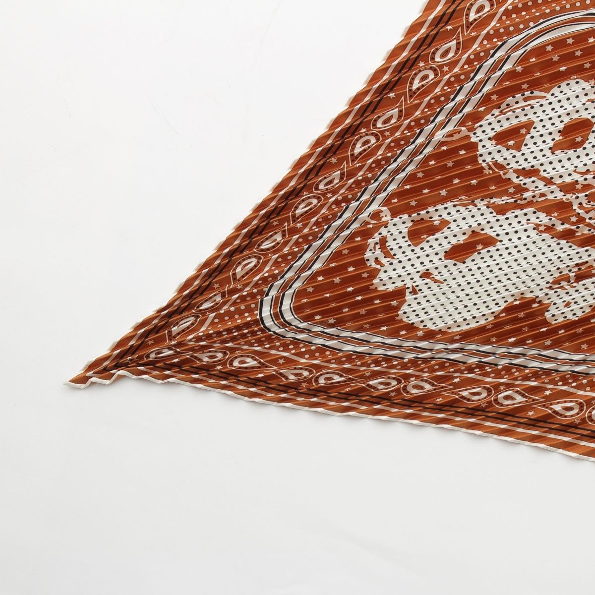 Hermes Brides de Gala Ceremonial Bridle Silk Bandana Scarf Halzan Brown — view 2
