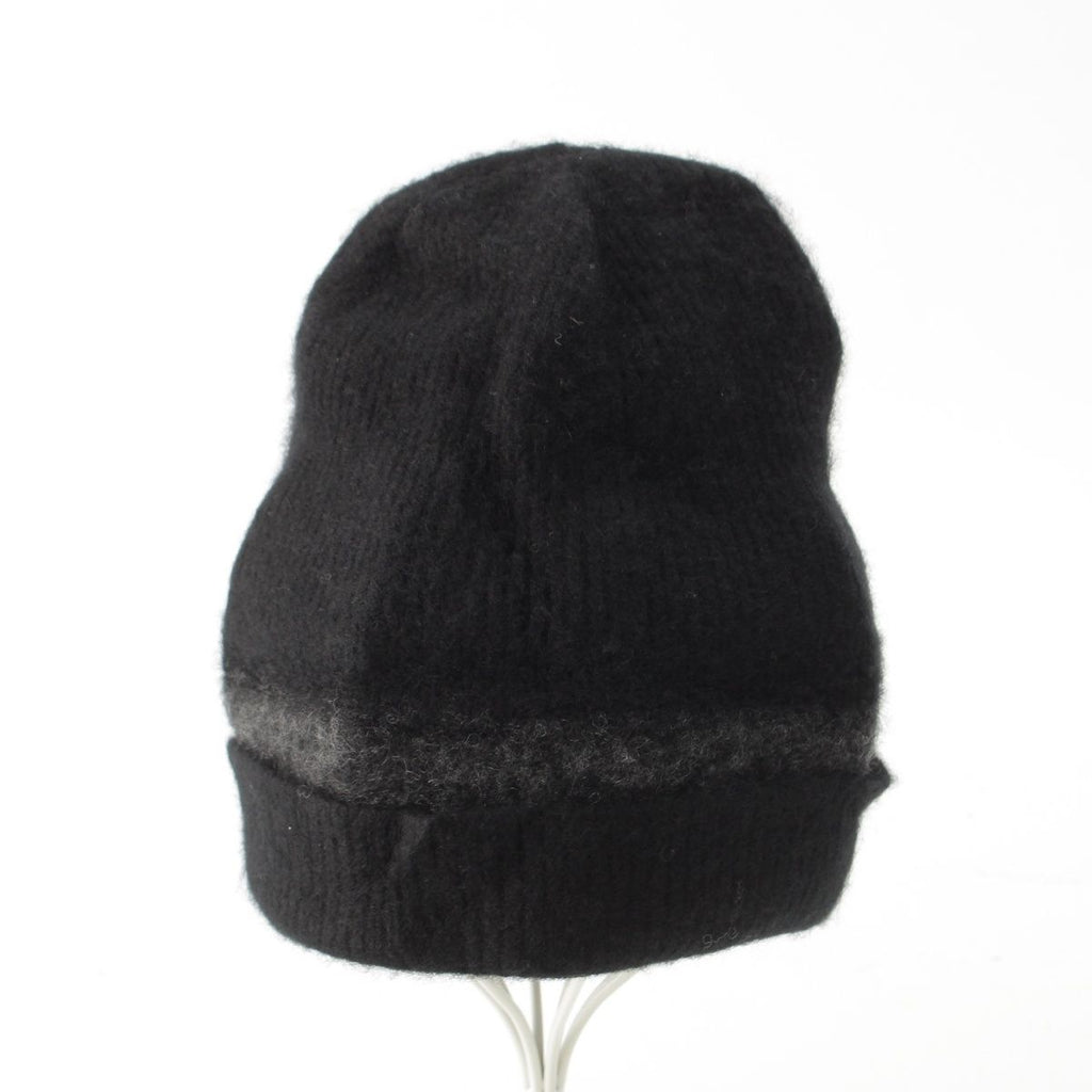 Hermes Martin Margiela Era Cashmere H Logo Knit Cap Black ME Hat — view 2