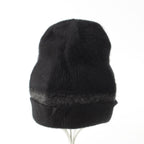 Hermes Martin Margiela Era Cashmere H Logo Knit Cap Black ME Hat — view 2