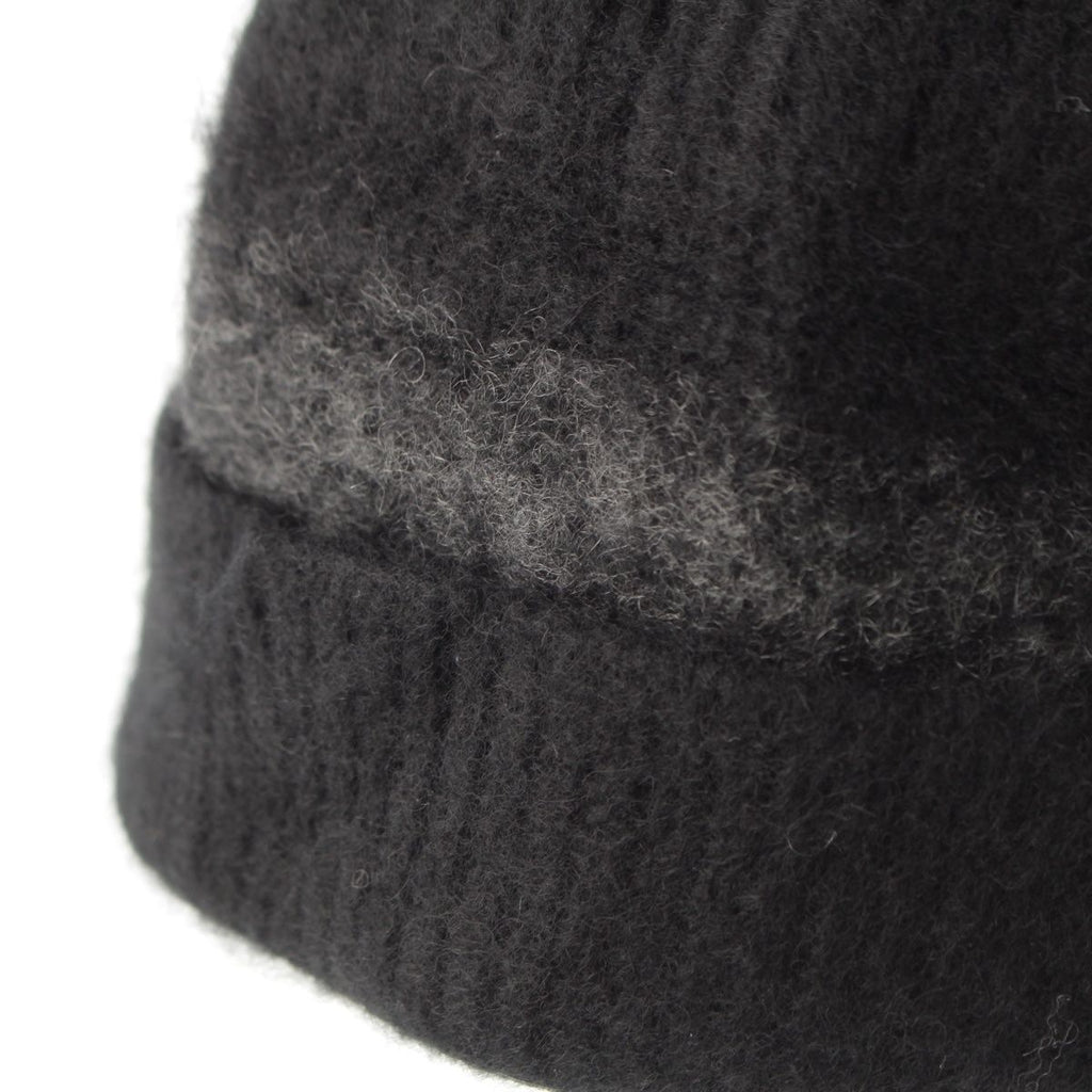 Hermes Martin Margiela Era Cashmere H Logo Knit Cap Black ME Hat — view 6