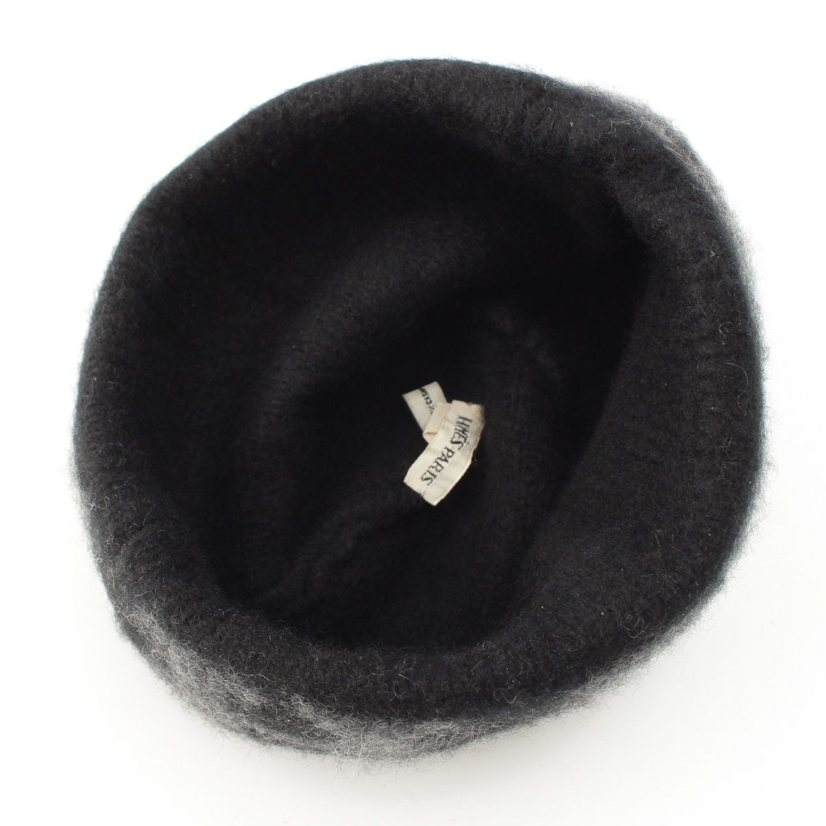 Hermes Martin Margiela Era Cashmere H Logo Knit Cap Black ME Hat — view 5