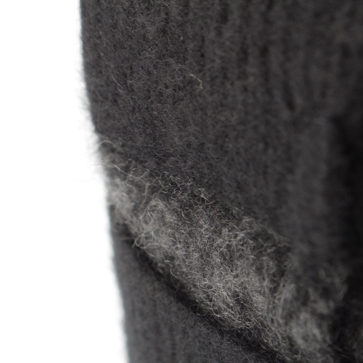 Hermes Martin Margiela Era Cashmere H Logo Knit Cap Black ME Hat — view 7