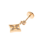 Louis Vuitton Idylle Blossom Earrings YG D 18k Yellow Gold 18k