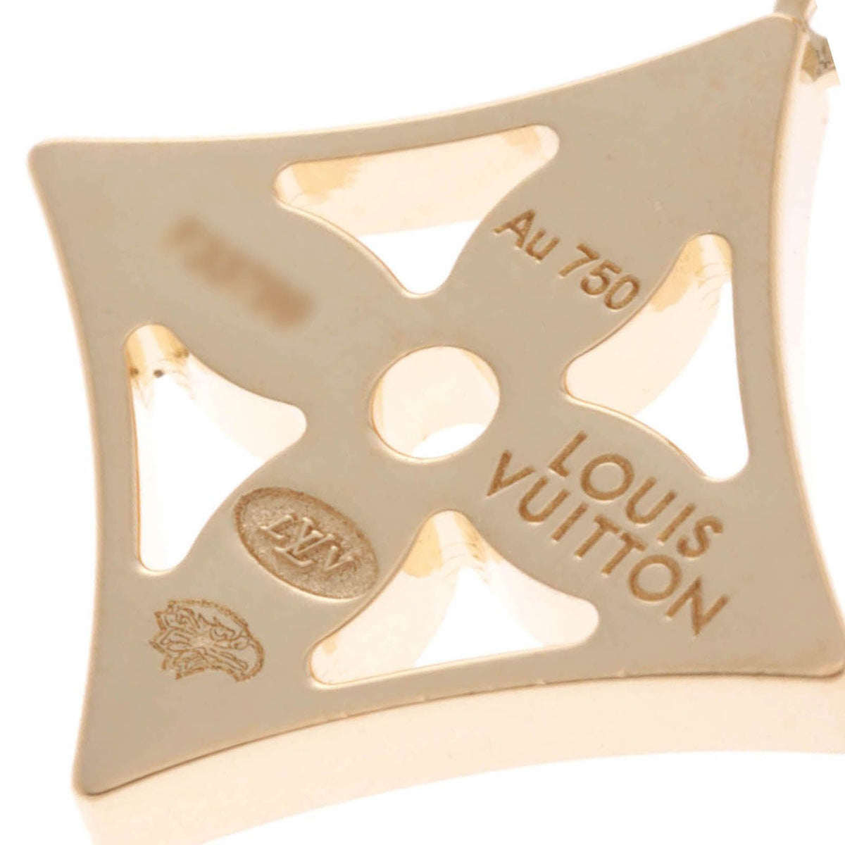 Louis Vuitton Idylle Blossom Earrings YG D 18k Yellow Gold 18k — view 4