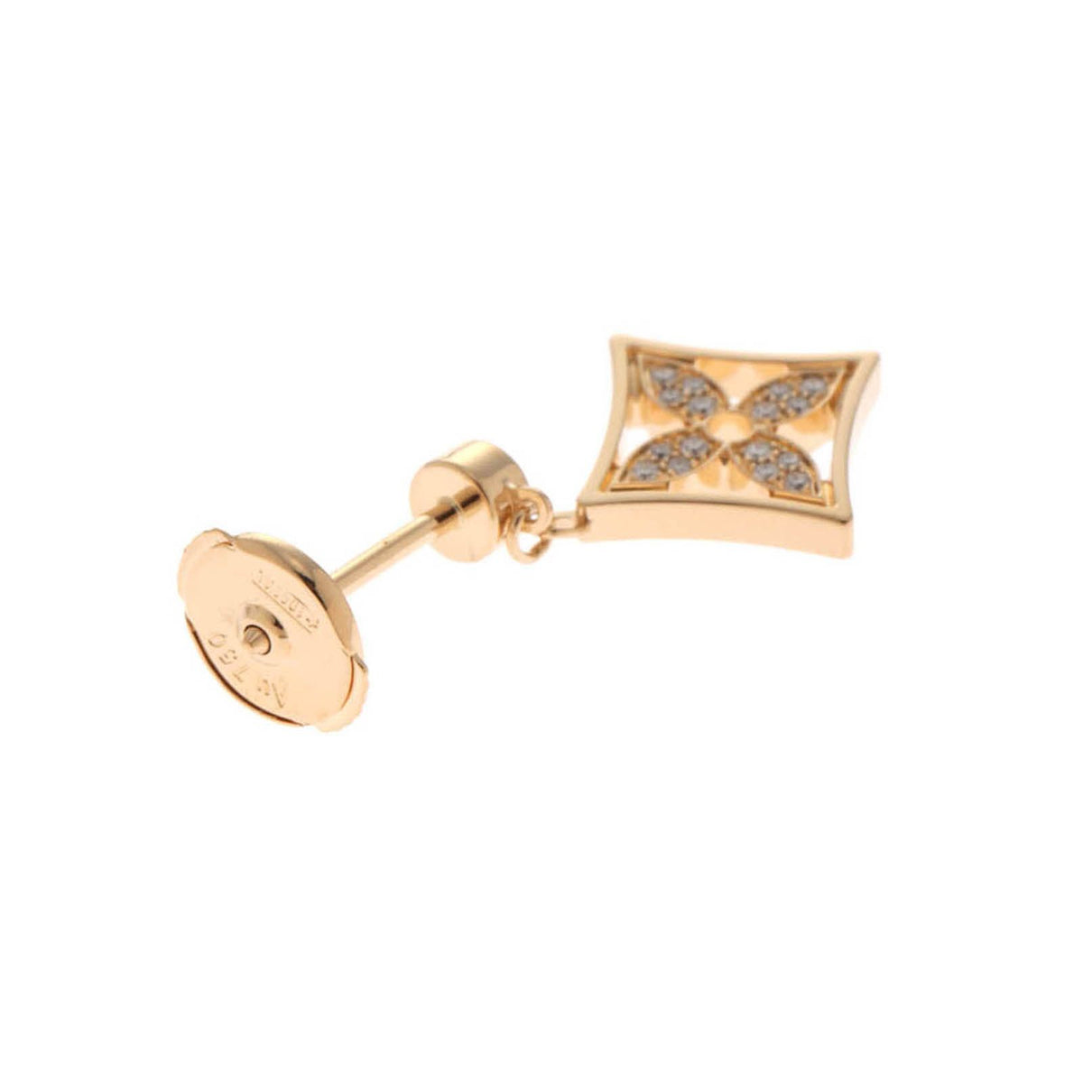 Louis Vuitton Idylle Blossom Earrings YG D 18k Yellow Gold 18k — view 2