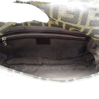 Fendi Zucca Mamma Bucket Canvas Leather Handbag Brown — view 7