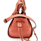 Loewe Hammock Drawstring Mini 314.12 Classic Calfskin Shoulder Bag Pink — view 5