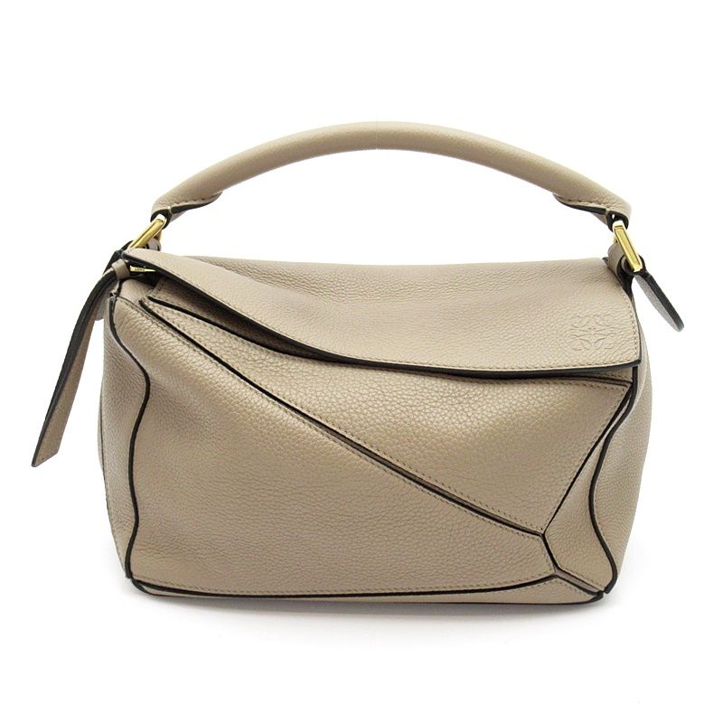 Loewe Puzzle Bag Small Soft Grain Calfskin Handbag Beige