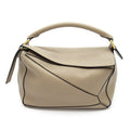 Loewe Puzzle Bag Small Soft Grain Calfskin Handbag Beige