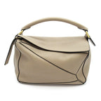 Loewe Puzzle Bag Small Soft Grain Calfskin Handbag Beige
