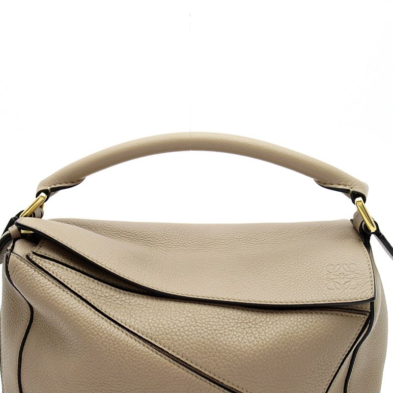 Loewe Puzzle Bag Small Soft Grain Calfskin Handbag Beige — view 2