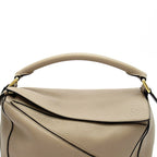 Loewe Puzzle Bag Small Soft Grain Calfskin Handbag Beige — view 2