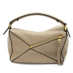 Loewe Puzzle Bag Small Soft Grain Calfskin Handbag Beige — view 4