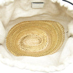 Loewe Drawstring Bucket Bag Palm Leaf Calfskin White — view 7