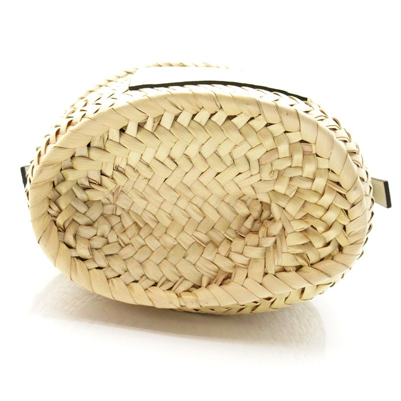Loewe Drawstring Bucket Bag Palm Leaf Calfskin White — view 6