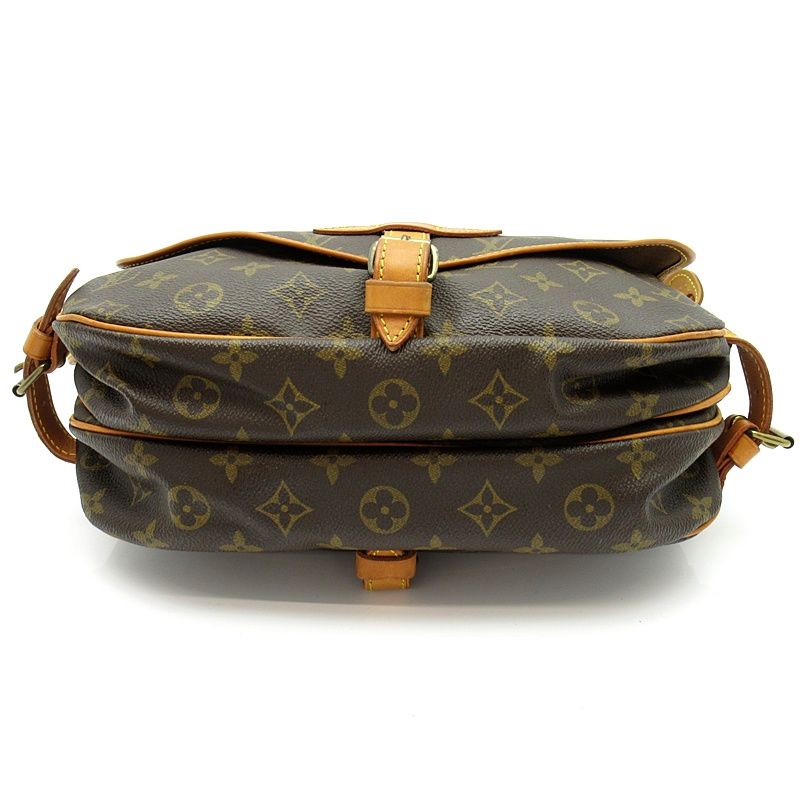 Louis Vuitton Saumur 30 Monogram Shoulder Bag Brown — view 6