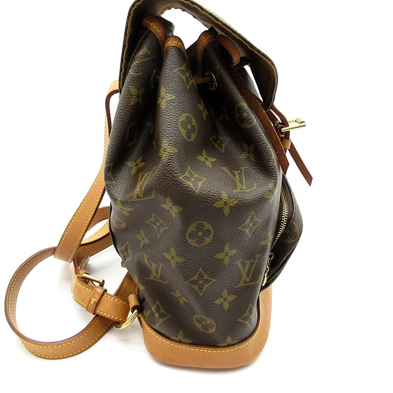 Louis Vuitton Montsouris MM Monogram Backpack Brown — view 5