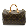 Louis Vuitton Speedy 35 Monogram Handbag Brown