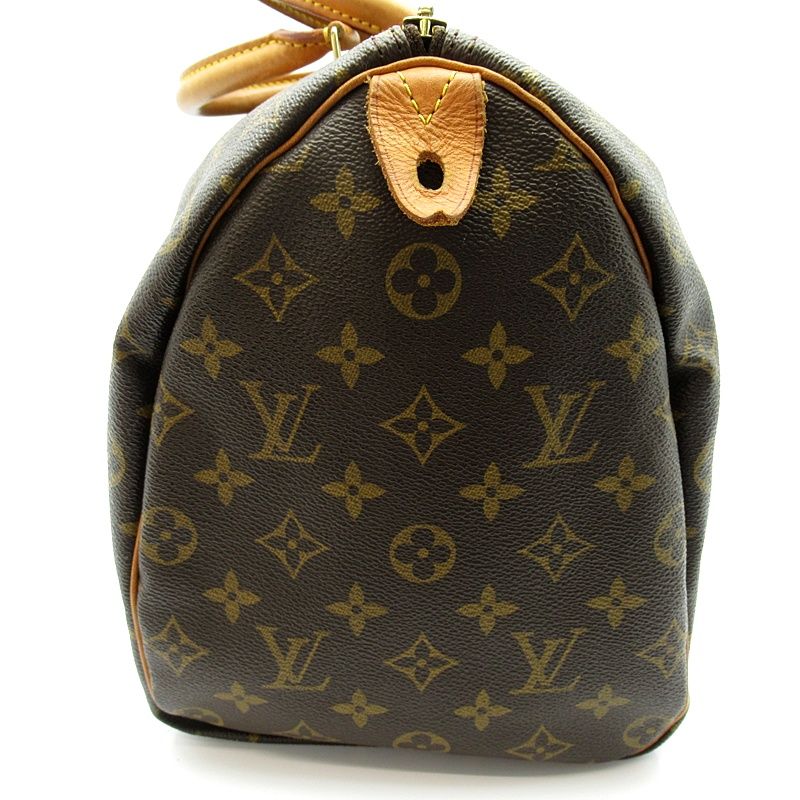 Louis Vuitton Speedy 35 Monogram Handbag Brown — view 3