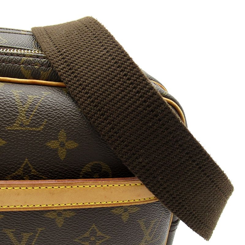 Louis Vuitton Reporter PM Monogram Shoulder Bag Brown — view 2