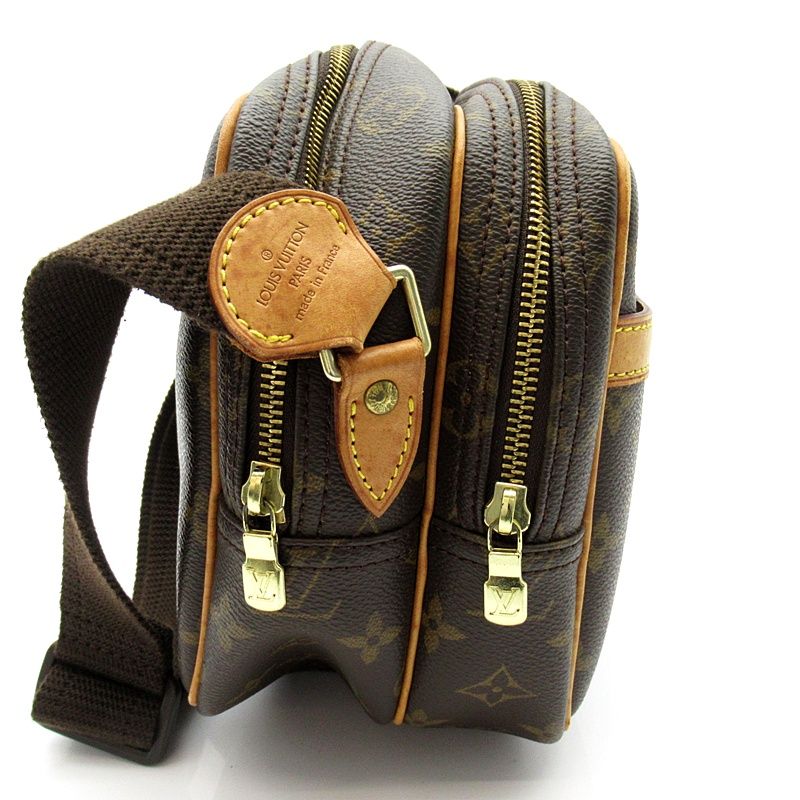 Louis Vuitton Reporter PM Monogram Shoulder Bag Brown — view 5